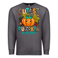 Charcoal Heather Cutest Pumpkin In The Patch Premium Sweatshirt - texasbilliewilder