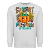 Dove Grey Cutest Pumpkin In The Patch Premium Sweatshirt - texasbilliewilder