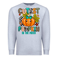 Heather Grey Cutest Pumpkin In The Patch Premium Sweatshirt - texasbilliewilder