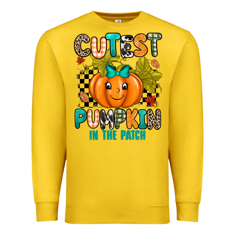 Cutest Pumpkin In The Patch Premium Sweatshirt by texasbilliewilder | Teevron