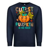 Navy Cutest Pumpkin In The Patch Premium Sweatshirt - texasbilliewilder