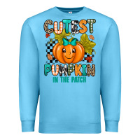 Ocean Blue Cutest Pumpkin In The Patch Premium Sweatshirt - texasbilliewilder