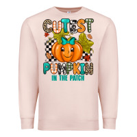 Pale Pink Cutest Pumpkin In The Patch Premium Sweatshirt - texasbilliewilder