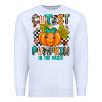 White Cutest Pumpkin In The Patch Premium Sweatshirt - texasbilliewilder
