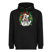 Black ghost dead inside but it’s christmas boojee Heavyweight Hoodie - Zillion Design Studio