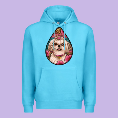Shih Tzu Teardrop Earrings Premium Hoodie Designed By Artiststas