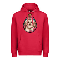 Cardinal shih tzu teardrop earrings Premium Hoodie - Artiststas