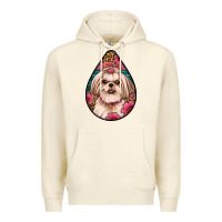 Sandshell shih tzu teardrop earrings Premium Hoodie - Artiststas