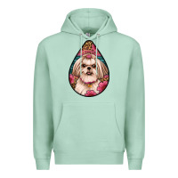 Seafoam shih tzu teardrop earrings Premium Hoodie - Artiststas