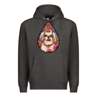 Smoke shih tzu teardrop earrings Premium Hoodie - Artiststas