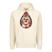 Tofu shih tzu teardrop earrings Premium Hoodie - Artiststas