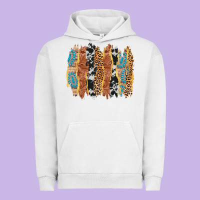 Western Brushstrokes Urban Hoodie Designed By Adodesignshop