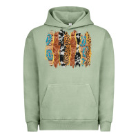 Pigment Oil Green western brushstrokes Urban Hoodie - AdoDesignShop