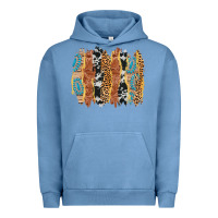 Pigment Pebble Blue western brushstrokes Urban Hoodie - AdoDesignShop