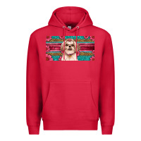 Cardinal shih tzu license plate Premium Hoodie - Artiststas
