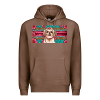 Chestnut shih tzu license plate Premium Hoodie - Artiststas