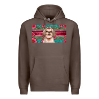 Coffee shih tzu license plate Premium Hoodie - Artiststas