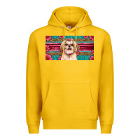 Lemon shih tzu license plate Premium Hoodie - Artiststas