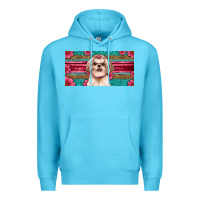 Ocean Blue shih tzu license plate Premium Hoodie - Artiststas
