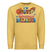 Antique Gold busy raising ballers basketball Premium Sweatshirt - Zillion Design Studio