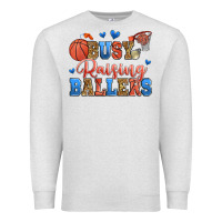 Oatmeal Heather busy raising ballers basketball Premium Sweatshirt - Zillion Design Studio