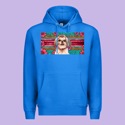 Shih Tzu License Plate Premium Hoodie Designed By Artiststas