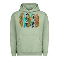 Pigment Oil Green western brushstrokes Urban Hoodie - AdoDesignShop