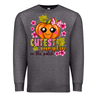 Charcoal Heather Cutest Pumpkin In The Patch Premium Sweatshirt - texasbilliewilder
