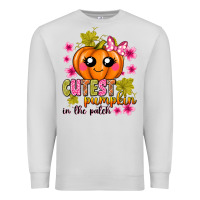 Dove Grey Cutest Pumpkin In The Patch Premium Sweatshirt - texasbilliewilder