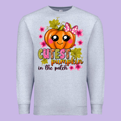 Cutest Pumpkin In The Patch Premium Sweatshirt Designed By Texasbilliewilder