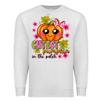 Oatmeal Heather Cutest Pumpkin In The Patch Premium Sweatshirt - texasbilliewilder