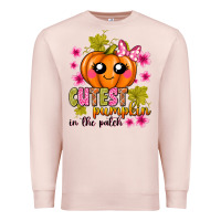 Pale Pink Cutest Pumpkin In The Patch Premium Sweatshirt - texasbilliewilder