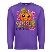 Purple Cutest Pumpkin In The Patch Premium Sweatshirt - texasbilliewilder
