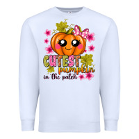 White Cutest Pumpkin In The Patch Premium Sweatshirt - texasbilliewilder