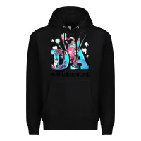 Black da dental assistant Premium Hoodie - AdoDesignShop