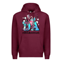Burgundy da dental assistant Premium Hoodie - AdoDesignShop