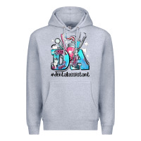 Heather Grey da dental assistant Premium Hoodie - AdoDesignShop