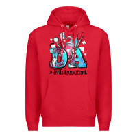 Red da dental assistant Premium Hoodie - AdoDesignShop