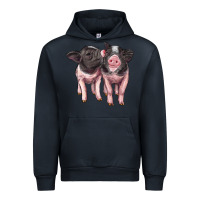 Navy cute baby pigs Urban Hoodie - Artiststas