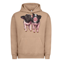 Pigment Burro cute baby pigs Urban Hoodie - Artiststas