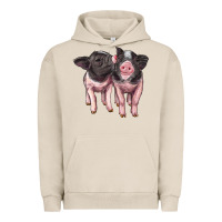 Pigment French Oak cute baby pigs Urban Hoodie - Artiststas