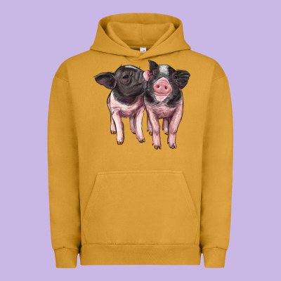 Cute Baby Pigs Urban Hoodie Designed By Artiststas