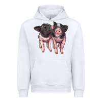 White cute baby pigs Urban Hoodie - Artiststas