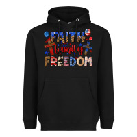 Black faith family freedom Heavyweight Hoodie - texasbilliewilder