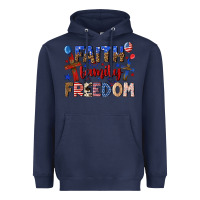 Navy faith family freedom Heavyweight Hoodie - texasbilliewilder