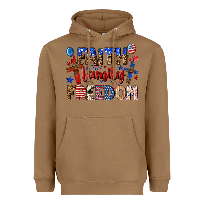 Faith Family Freedom Heavyweight Hoodie by texasbilliewilder | Teevron