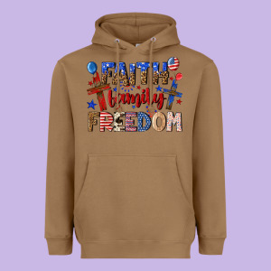 Faith Family Freedom Heavyweight Hoodie Designed By Texasbilliewilder