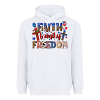 White faith family freedom Heavyweight Hoodie - texasbilliewilder