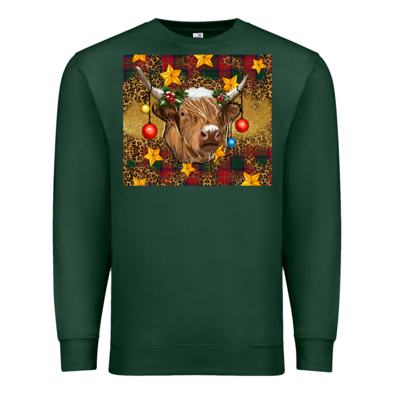 Christmas Highland Cow Tumbler Premium Sweatshirt by RanaPortraitStore | Teevron