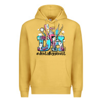 Antique Gold d h dental hygienist Premium Hoodie - AdoDesignShop